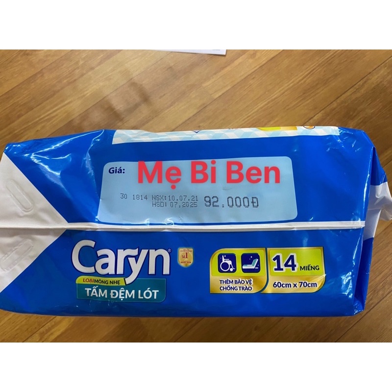 [GIÁ SỈ THÙNG 4-8 GÓI] Tấm Đệm Lót Caryn size L10/L20/XL14 miếng