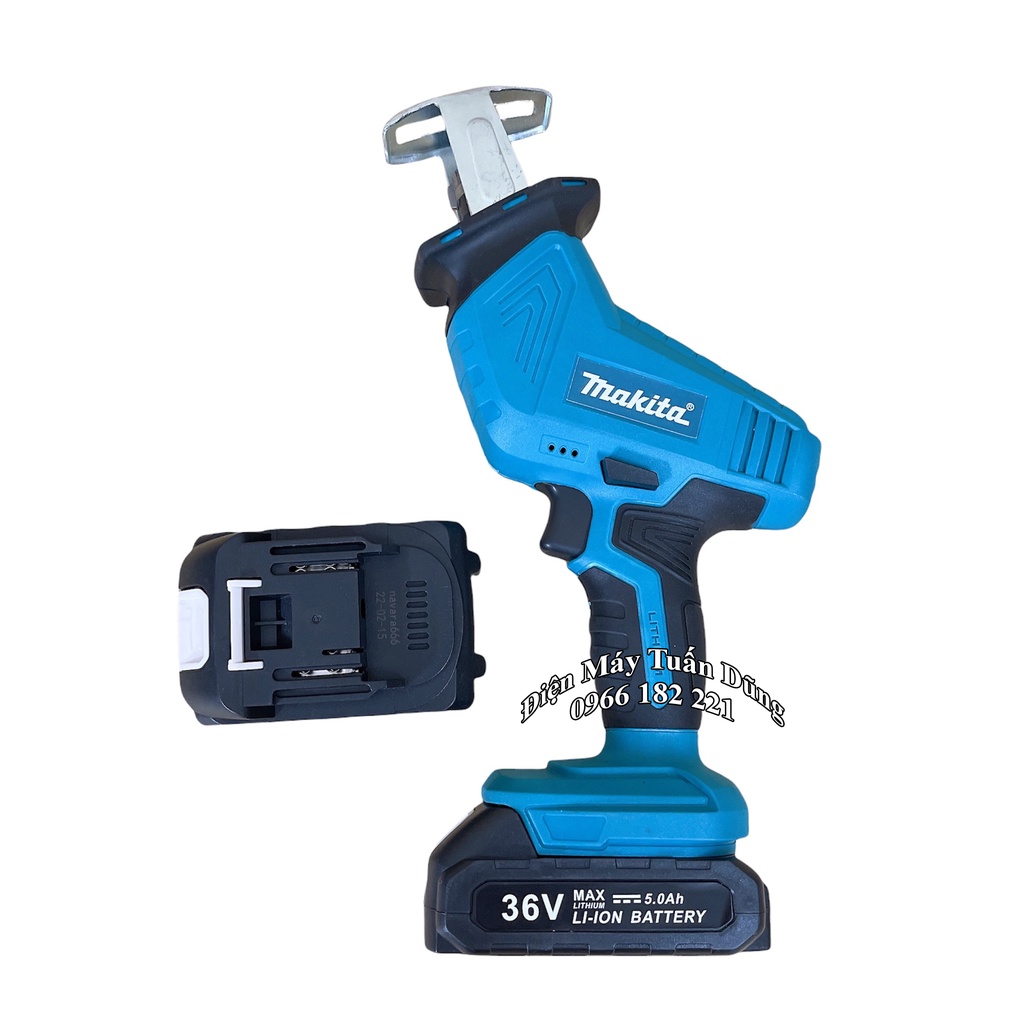 Máy cưa kiếm dùng pin Makita 36V, 2 PIN, 100% DÂY ĐỒNG - TẶNG 4 LƯỠI CƯA