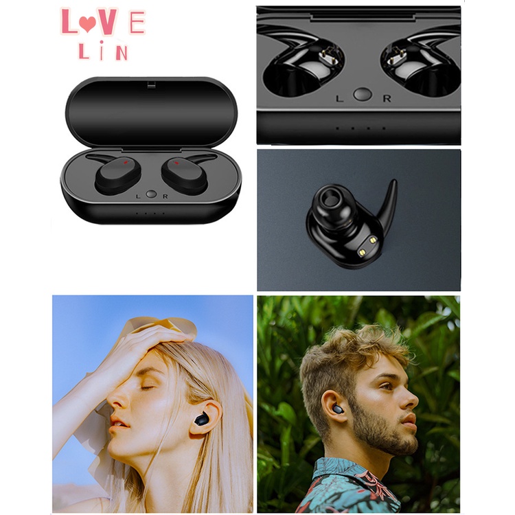 Tai Nghe Thể Thao Không Dây Bluetooth Cảm Ứng Tws Y30 Có Hộp Sạc