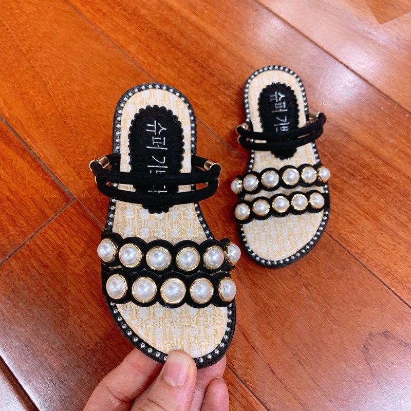 Dép Sandal cho bé gái - dép sandal đính đá siêu xinh phong cách hàn quốc hàng cao cấp dành cho bé gái 1-5 tuổi