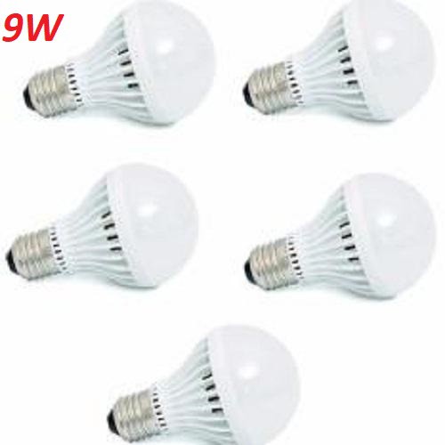 Bộ 5 bóng đèn LED tròn siêu tiết kiệm điện 9W