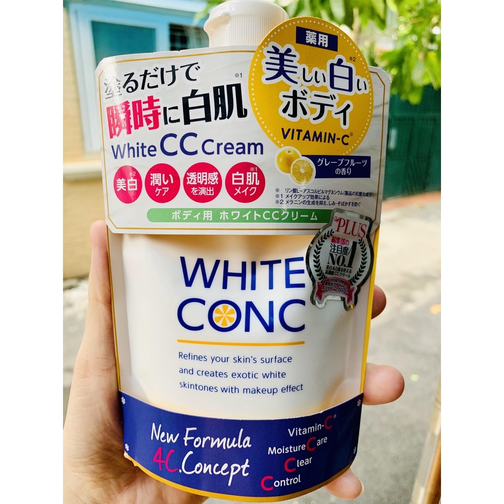 Sữa Dưỡng Thể Làm Trắng Body White Conc CC Cream Nhật Bản 200g