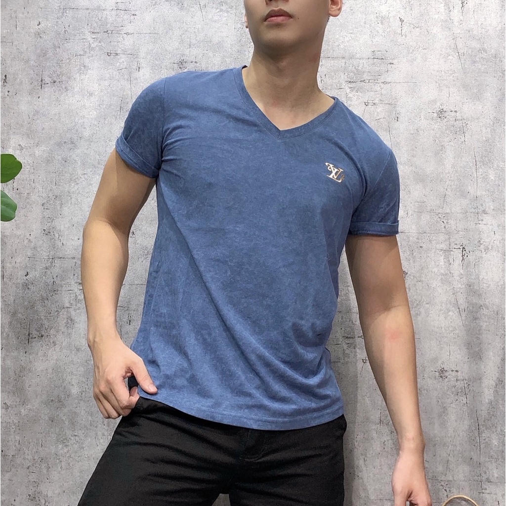 Áo phông nam cổ tim ngắn tay bigsize áo thun thời trang cao cấp APNH - 46 - 1178