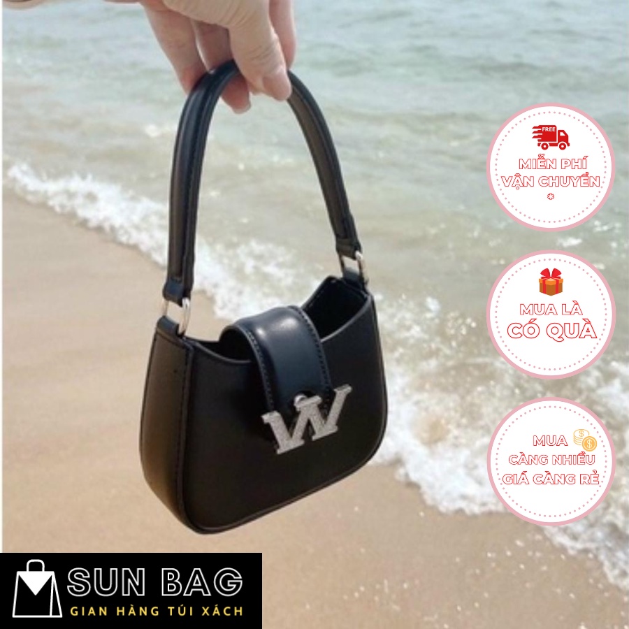 Túi xách nữ mini đeo chéo, túi đi chơi, đi học, da cao cấp size 14cm SB259