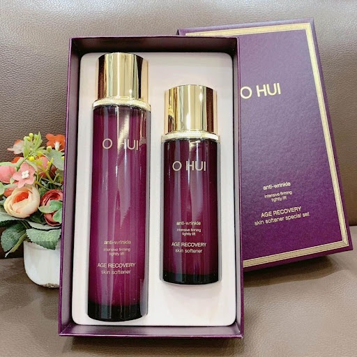 [Best Seller] Sét nước hoa Hồng OHUI tím chống lão hoá chuyên sâu giảm nhăn 150ml+100ml  - Age Recovery Skin Softener