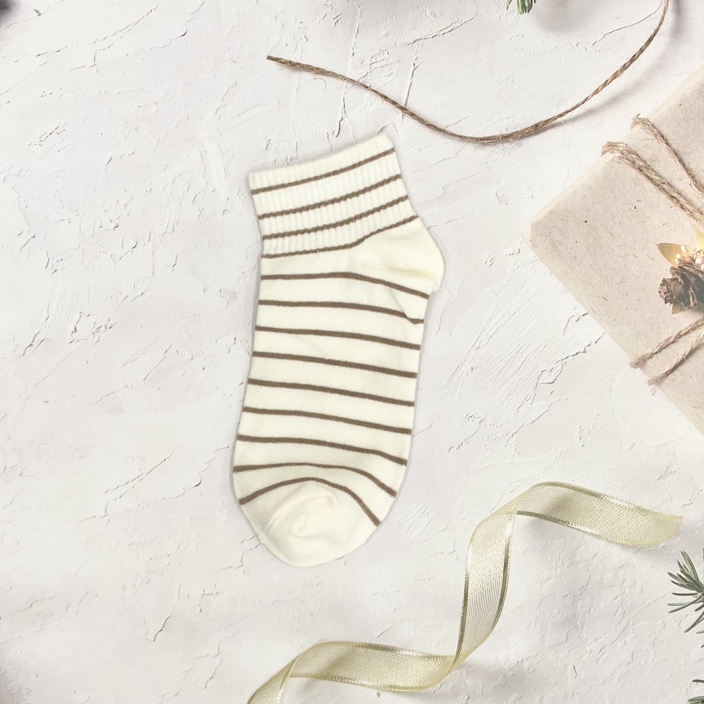 ẢNH THẬT  Tất - vớ nữ cổ cao họa tiết màu nâu dễ thương, xinh xắn Jelishop
