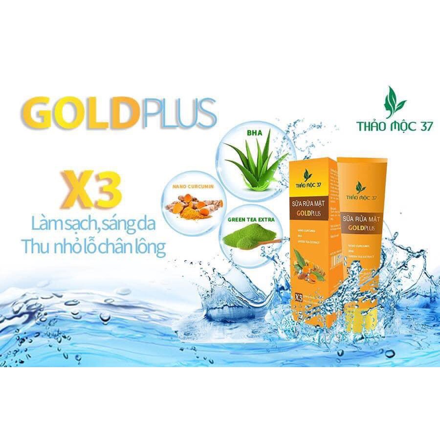 5 lọ sữa rửa mặt gold plus của Thảo mộc 37