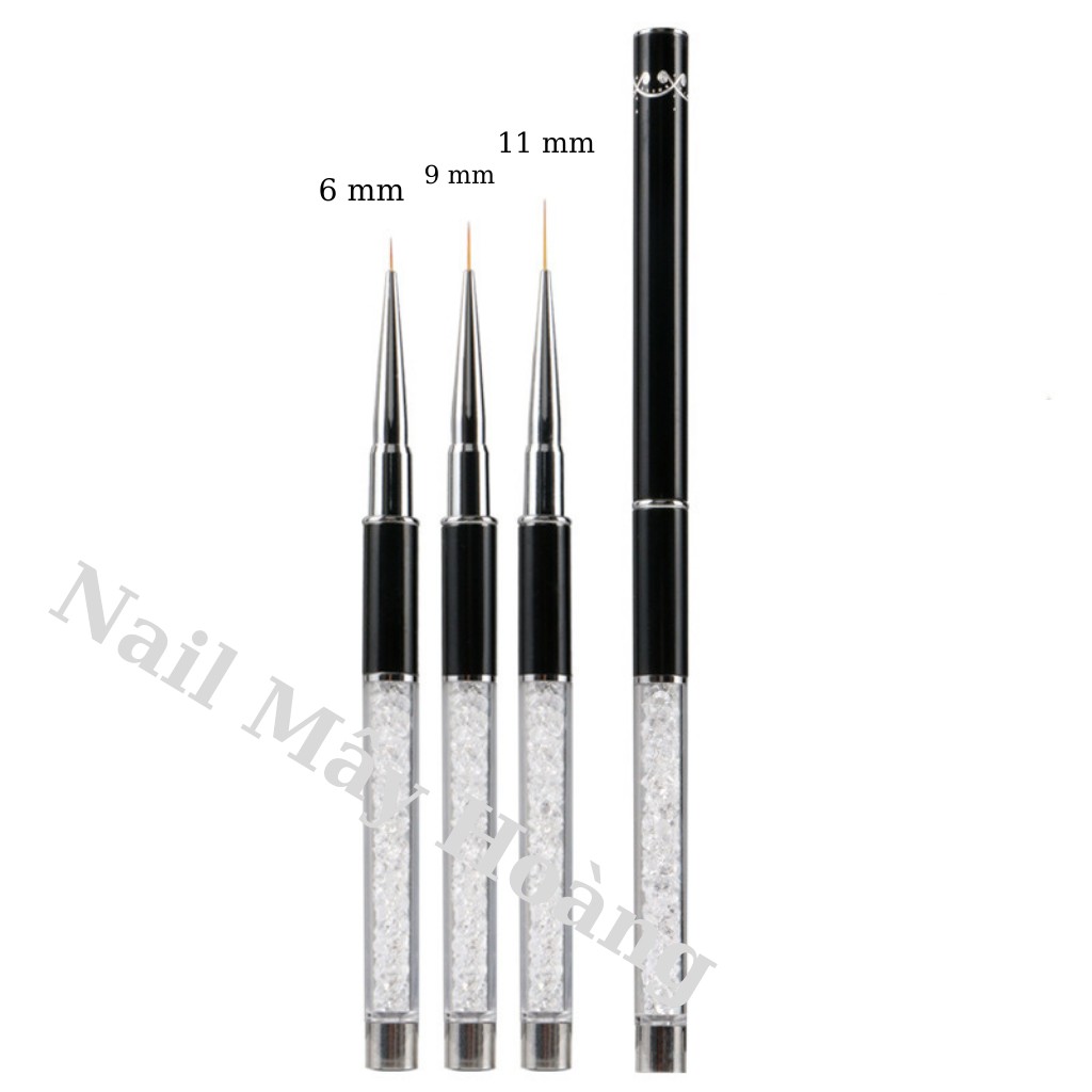 Cọ nét vẽ móng cán đá sịn Đủ size ( 6- 9- 11mm)