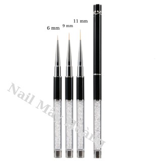 Cọ nét vẽ móng cán đá sịn Đủ size 6- 9- 11mm ( màu cọ sẽ thay đổi theo lô sx của cty)