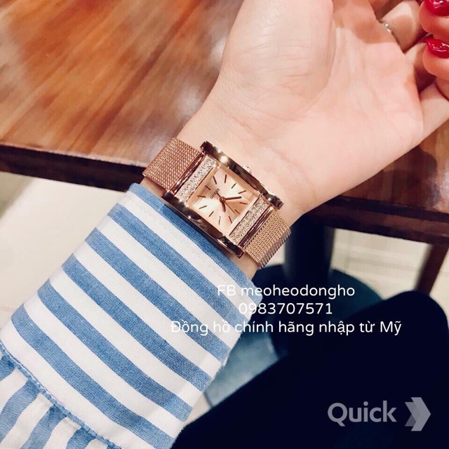 ĐỒNG HỒ NỮ GUESS SQUARE SEXY BACK ROSE GOLD