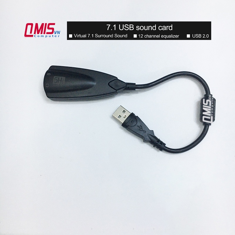 Đầu chuyển USB ra âm thanh 7.1 cho laptop PC - USB 7.1 SOUND CARD