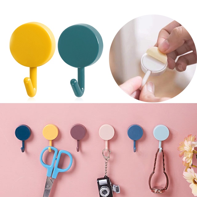Set 2 móc treo đồ dán tường tiện lợi