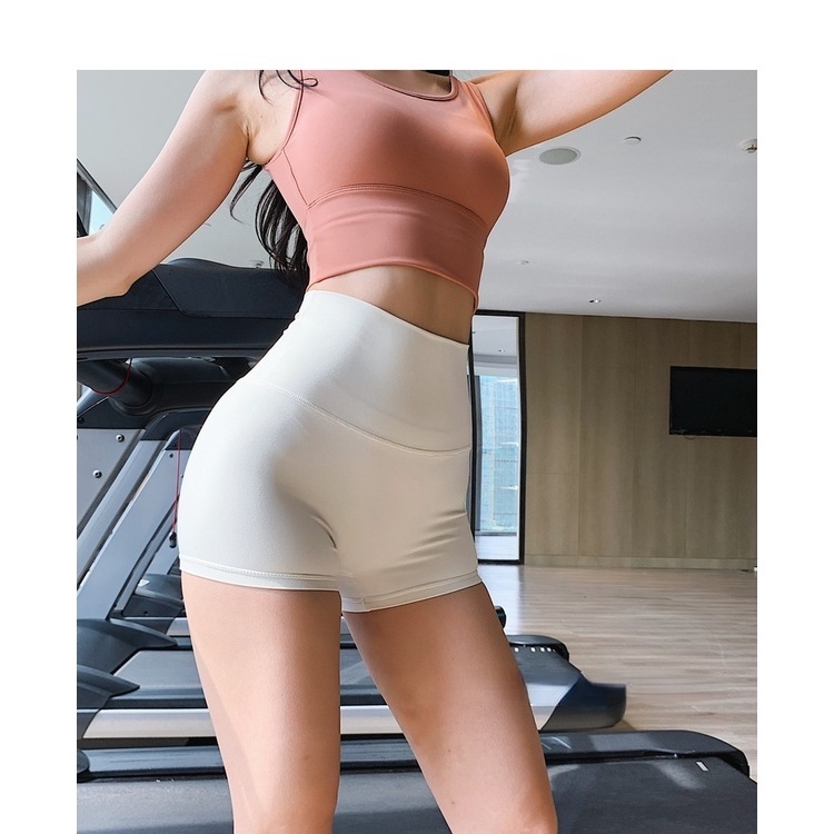 【BEAUTYTREND】Quần Short Tập Yoga Lưng Cao Ôm Dáng Nhanh Khô Size F
