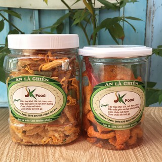 Combo cơm cháy khô gà và da heo cháy tỏi