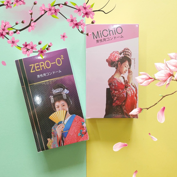 Bao Cao Su Michio - Bcs Siêu Mỏng, Gân Gai & Nhiều Gel Bôi Trơn, Cho Cảm Giác Mới Lạ Khi Lâm Trận