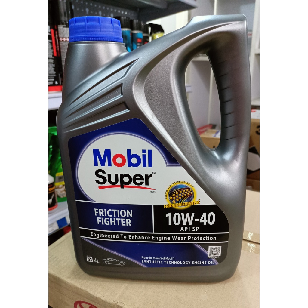 Dầu động cơ ô tô Mobil 10w40 chính hang 4L