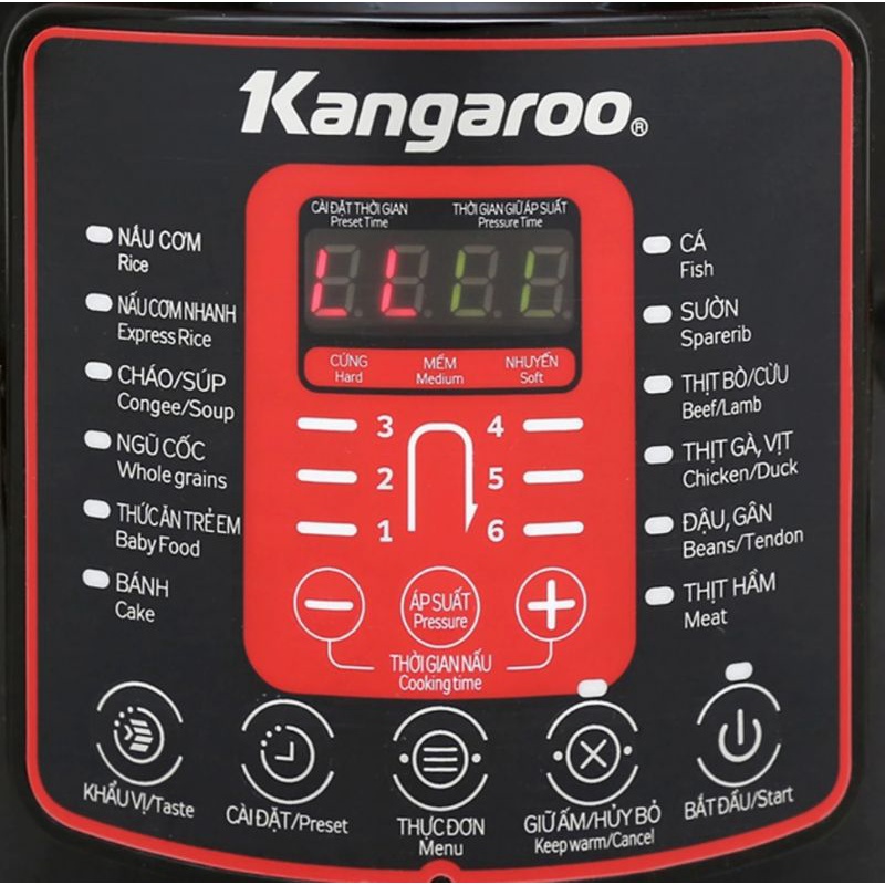 Nồi Áp Suất Điện Tử KANGAROO 5L KG5P2