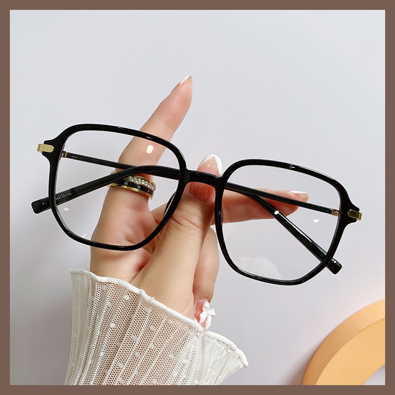 Kính bảo vệ bức xạ của phụ nữ Khung kính tròn màu trong suốt kính chắn sáng xanh