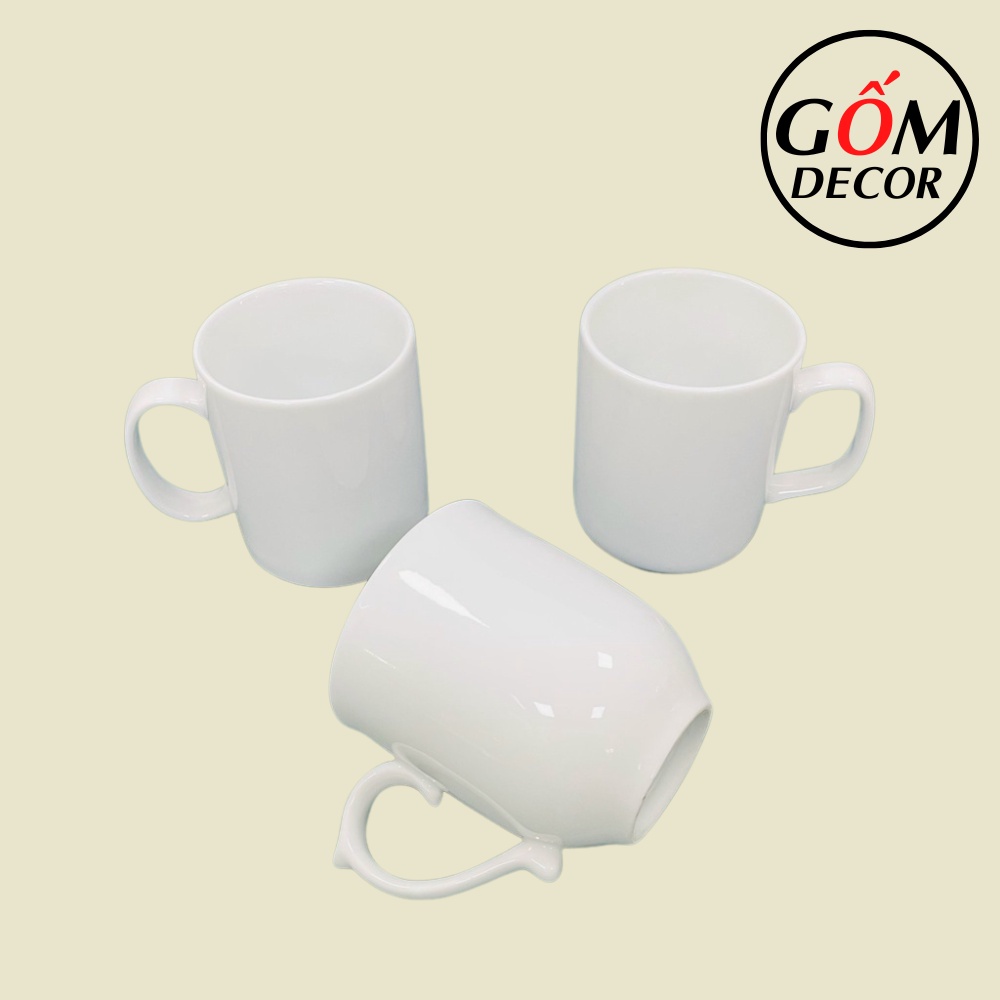 Cốc Sứ Trắng Bát Tràng Hàng Cao Cấp