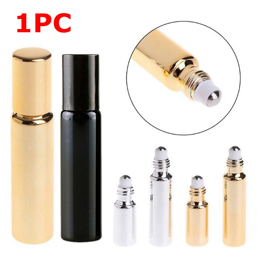 (Hàng Mới Về) Lọ Rỗng Đựng Tinh Dầu Thiết Kế Đầu Bi Lăn 5 / 10ml Tiện Dụng Cho Du Lịch