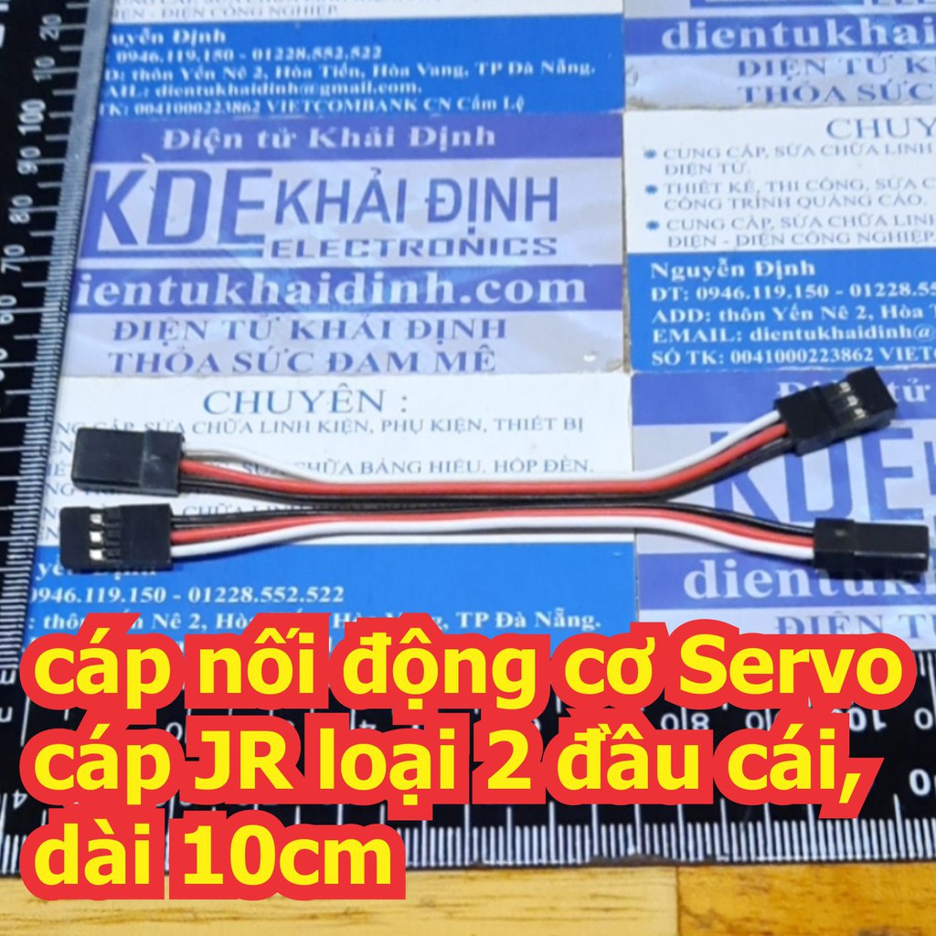 5 cái cáp nối động cơ Servo cáp JR loại 2 đầu cái, dài 10cm kde7044