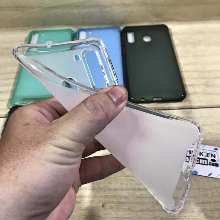 Ốp lưng Samsung A21 dẻo nhám Chống sốc Kiêm Bảo vệ Camera