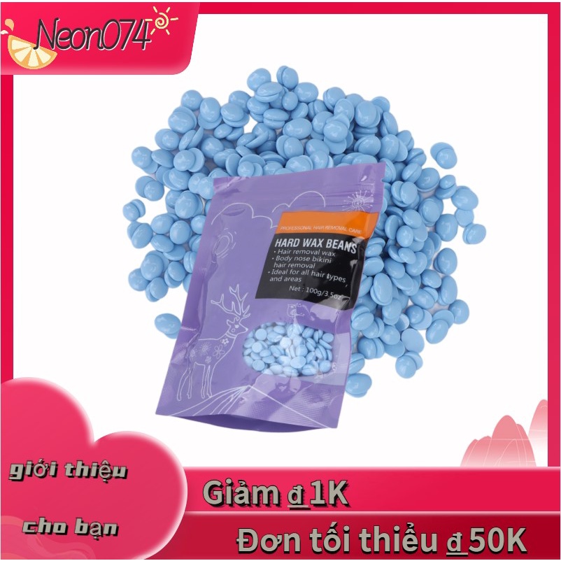 [Hàng mới về] Túi hạt sáp tẩy lông cơ thể an toàn tiện dụng màu xanh dương macaron 3.5oz