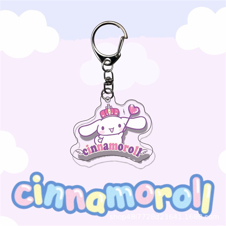 Móc Khóa Hai Mặt Hình Nhân Vật Hoạt Hình Cinnamon Kulomi Melody YB2 Bằng Acrylic Dễ Thương