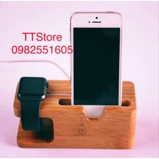 DOCK SẠC CHẤT LIỆU GỖ DÀNH CHO APPLE WATCH 1/2/3
