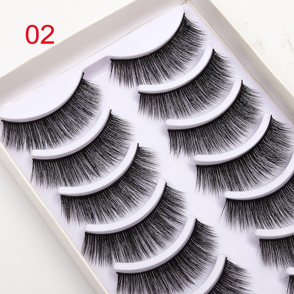 Bộ 10 Cặp Lông Mi Giả Nhiều Lớp Dài Tự Nhiên