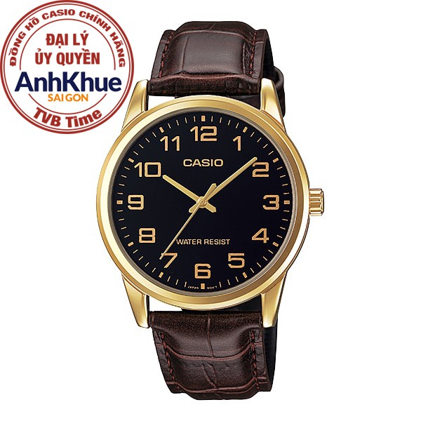 Đồng hồ nam dây da Casio Standard chính hãng Anh Khuê MTP-V001GL-1BUDF (38mm)