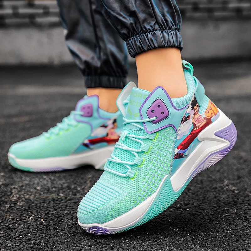 Giày Thể Thao Nam Thoáng Khí In Hình Anime Cá Tính Size 39-45