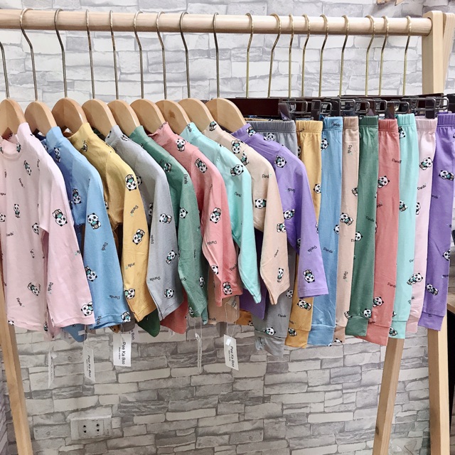 Bộ thun cotton lạnh họa tiết gấu cổ 3 phân cho bé 1-5 tuổi❤️ chất thun bún mềm mịn❤️