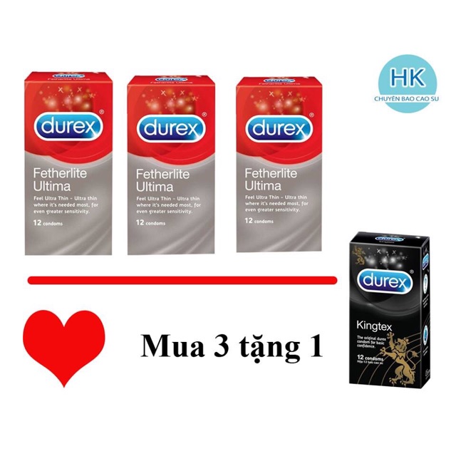 Bao cao su durex hộp 12 chiếc