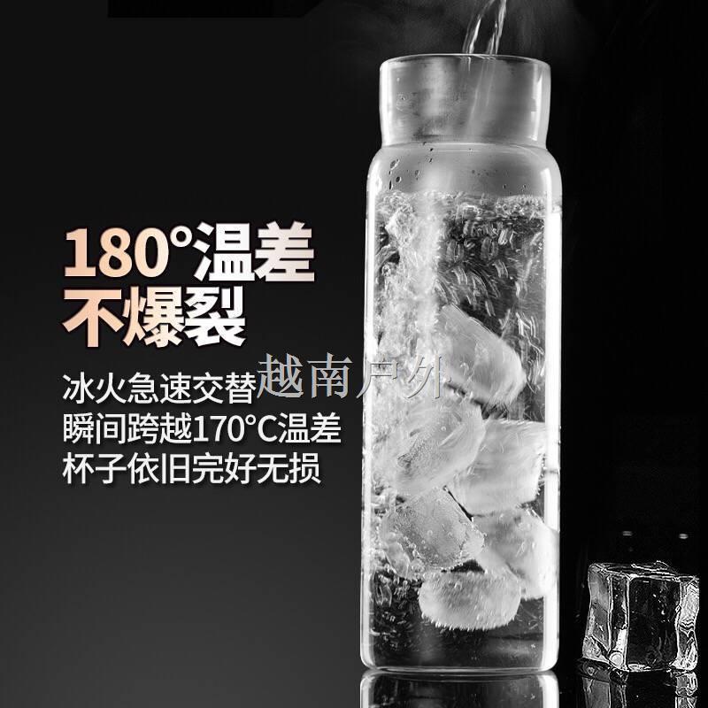 Cốc Thủy Tinh Uống Sữa Có Tay Cầm Và Ống Hút Chịu Nhiệt Cao Tiện Dụng Cho Bé Dễ Thương
