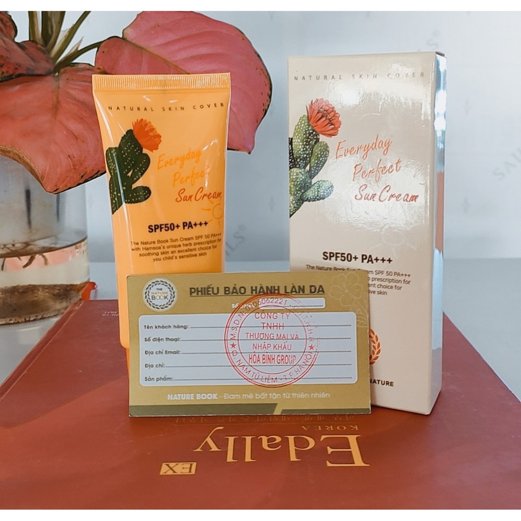 Kem chống nắng cho da mặt,dưỡng da dưỡng trắng ,bảo vệ khỏi tia uv The Nature Book 50g | BigBuy360 - bigbuy360.vn