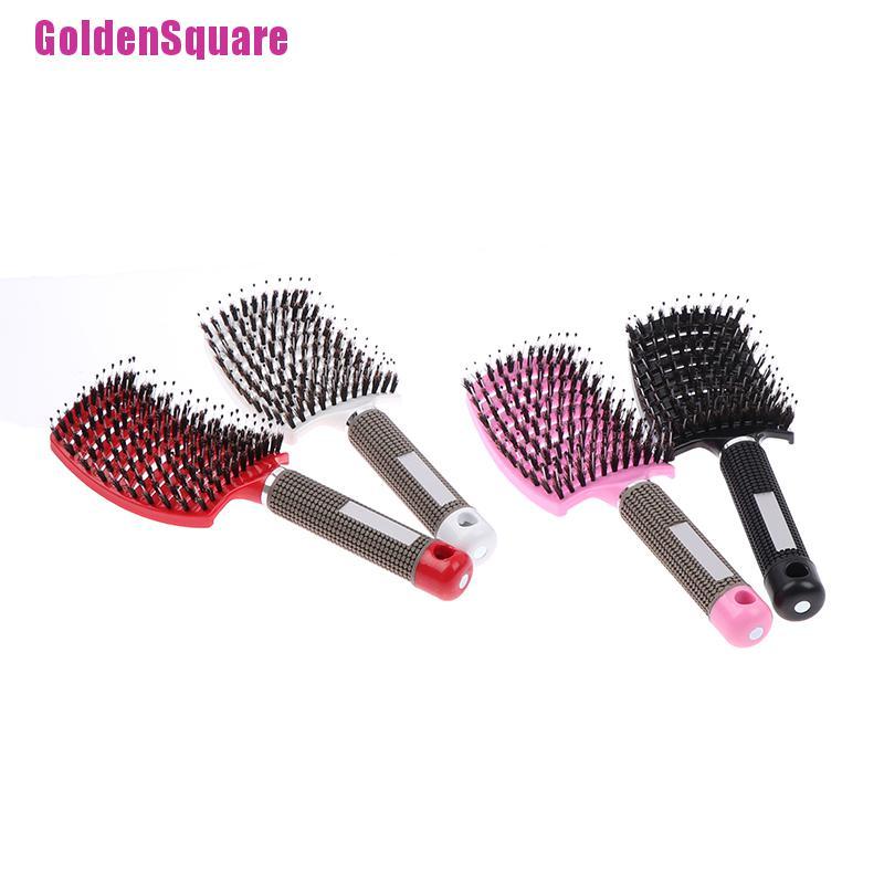 Lược Chải Tóc Massage Da Đầu Bằng Nylon Hình Chữ Nhật Cho Nữ