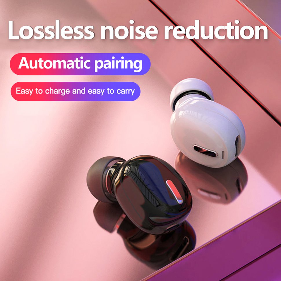 【SUN】Headset In-Ear Wireless 5.0 Earphone HiFi Mic Sports Handsfree Earphones
