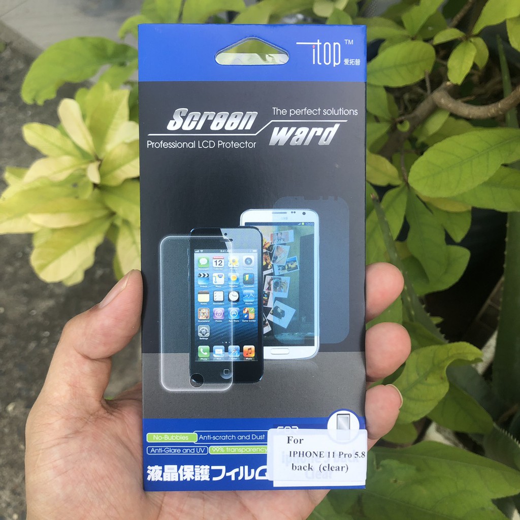 [ SALE KHỦNG ] - Miếng Dán Mặt Lưng Trong Không Viền Cho iPhone 11, 11Pro, 11Pro Max - Tặng Kèm Bộ Khăn Lau 1-2