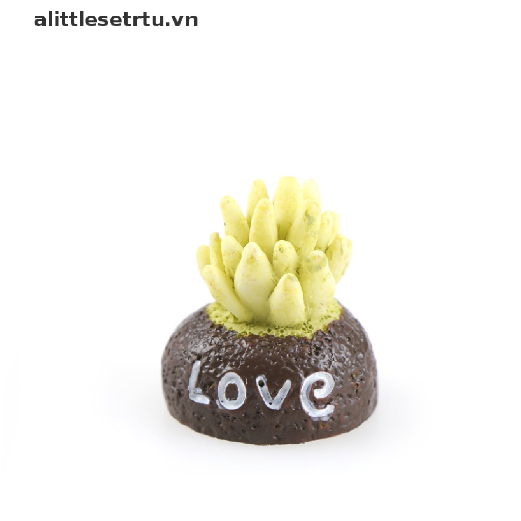 Bộ 4 Mô Hình Resin Thu Nhỏ Dùng Trang Trí Vườn DIY