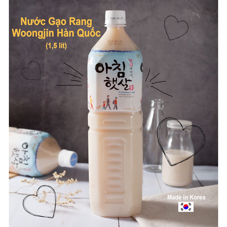 Nước gạo rang Hàn Quốc 1.5L - 500ML - Nước Nha Đam nguyên chất 500ml - Nước Dưa Gang đang hot Hàn Quốc 500ml.