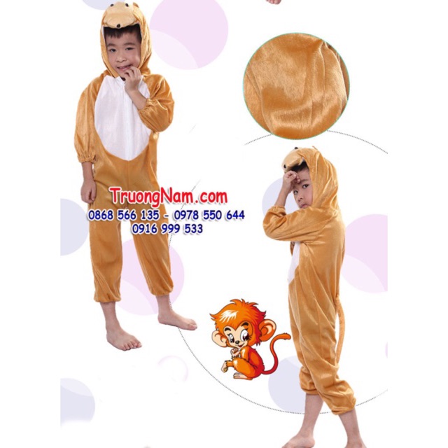 {CÓ SẴN} quần áo jumsuit cosplay hoá trang con khỉ