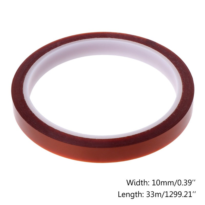 Cuộn băng keo polyimide chịu nhiệt cao 10mm x 33m tiện dụng