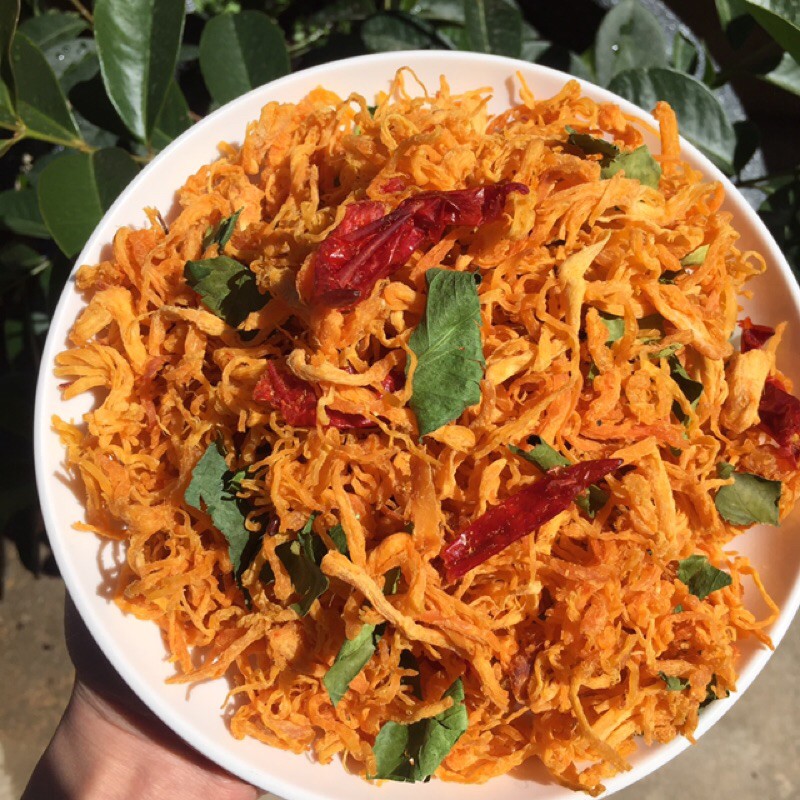 250G Khô gà lá chanh loại ngon không bột - Ăn là ghiền