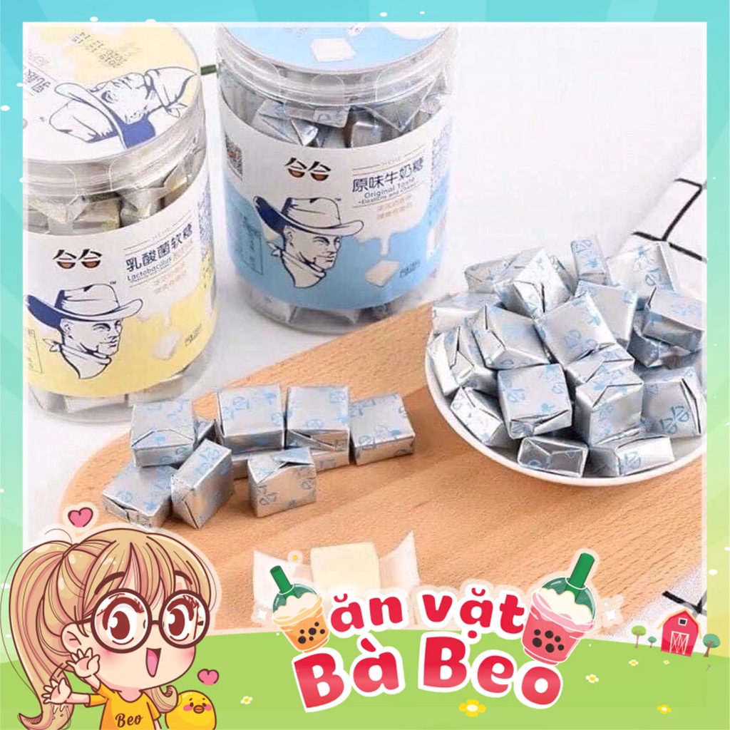 Kẹo Sữa Chua Ông Già Đài Loan Lọ 288gr