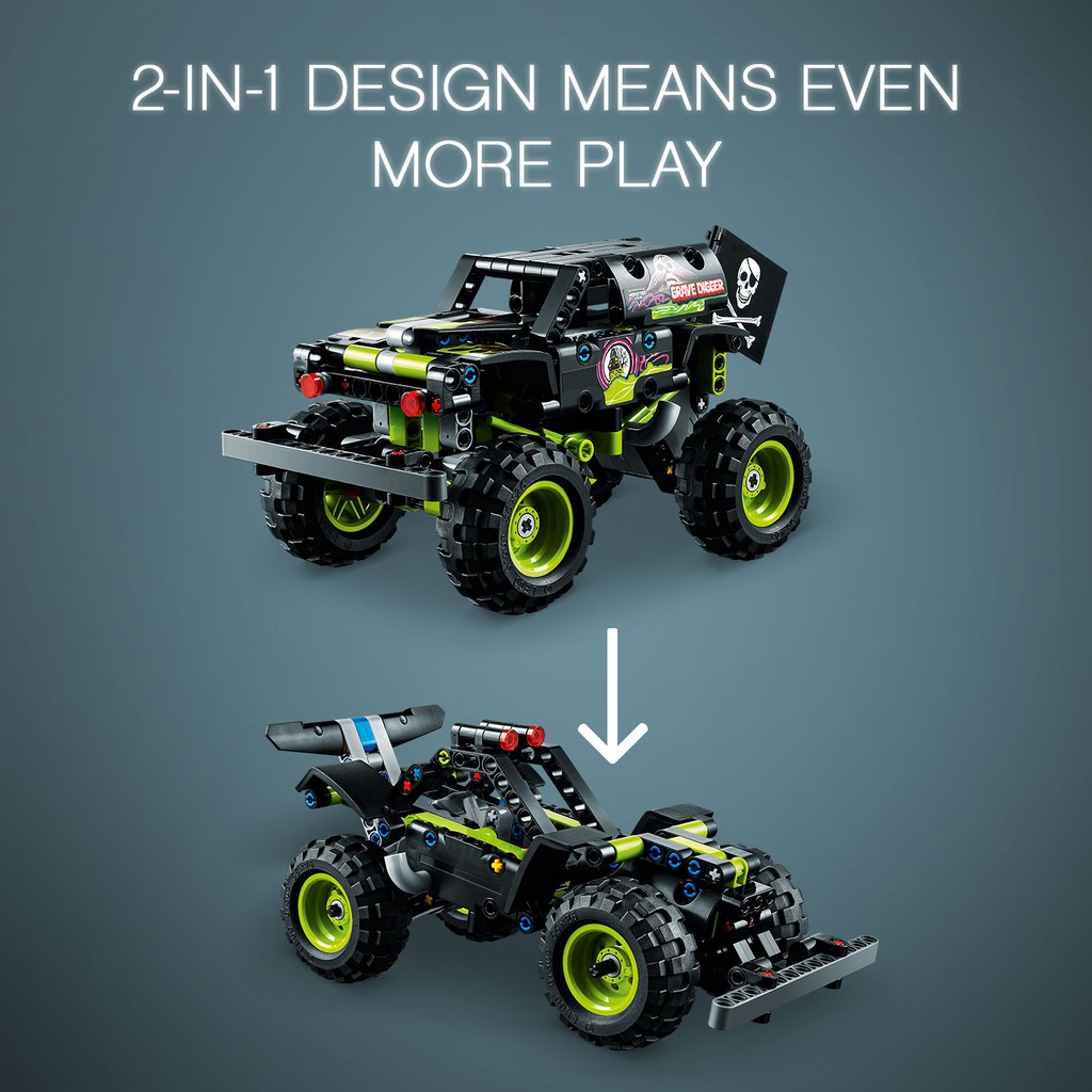 LEGO TECHNIC 42118 Chiến Xe Monster Jam Grave Digger ( 212 Chi tiết)