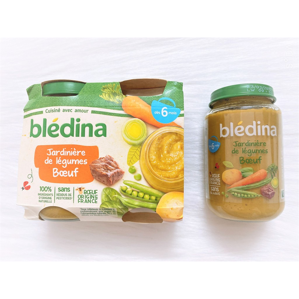 Hũ dinh dưỡng Bledina 200g - Đồ ăn dặm cho bé 6 tháng. Date 1/2022 - Sweet Baby House