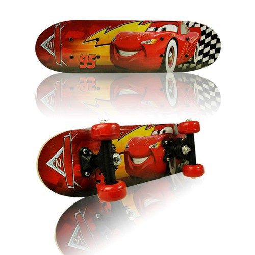 Ván Trượt Trẻ Em Cao Cấp Thể Thao Skateboard Gỗ Phong Ép, Họa Tiết Hoạt Hình, Bánh Cao Su Chịu Lực Tốt MS:06