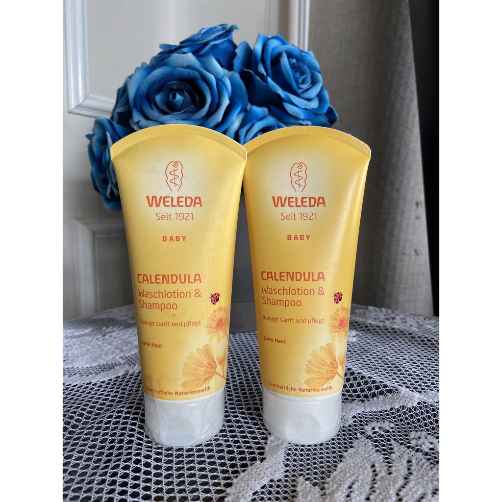 Sữa tắm gội cho trẻ sơ sinh WELEDA Waschlotion & Shampoo Calendula, 200ml