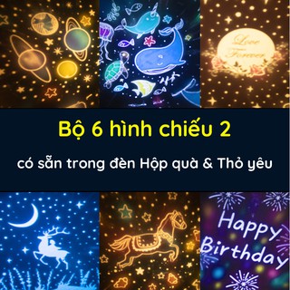 Đèn chiếu sao, đèn ngủ 3D chiếu trần tự động xoay phát nhạc LOA BLUETOOTH cho mẹ và bé